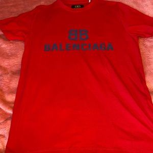 Balenciaga red tshirt
